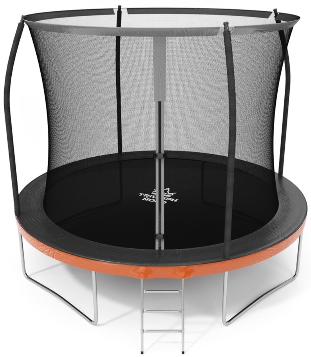 Батут Триумф Норд Браво 305 см с защитной сеткой и лестницей