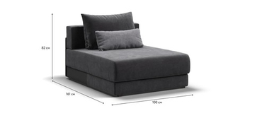 Оттоманка РИЧМОНД MODOOL Вельвет CORD графит