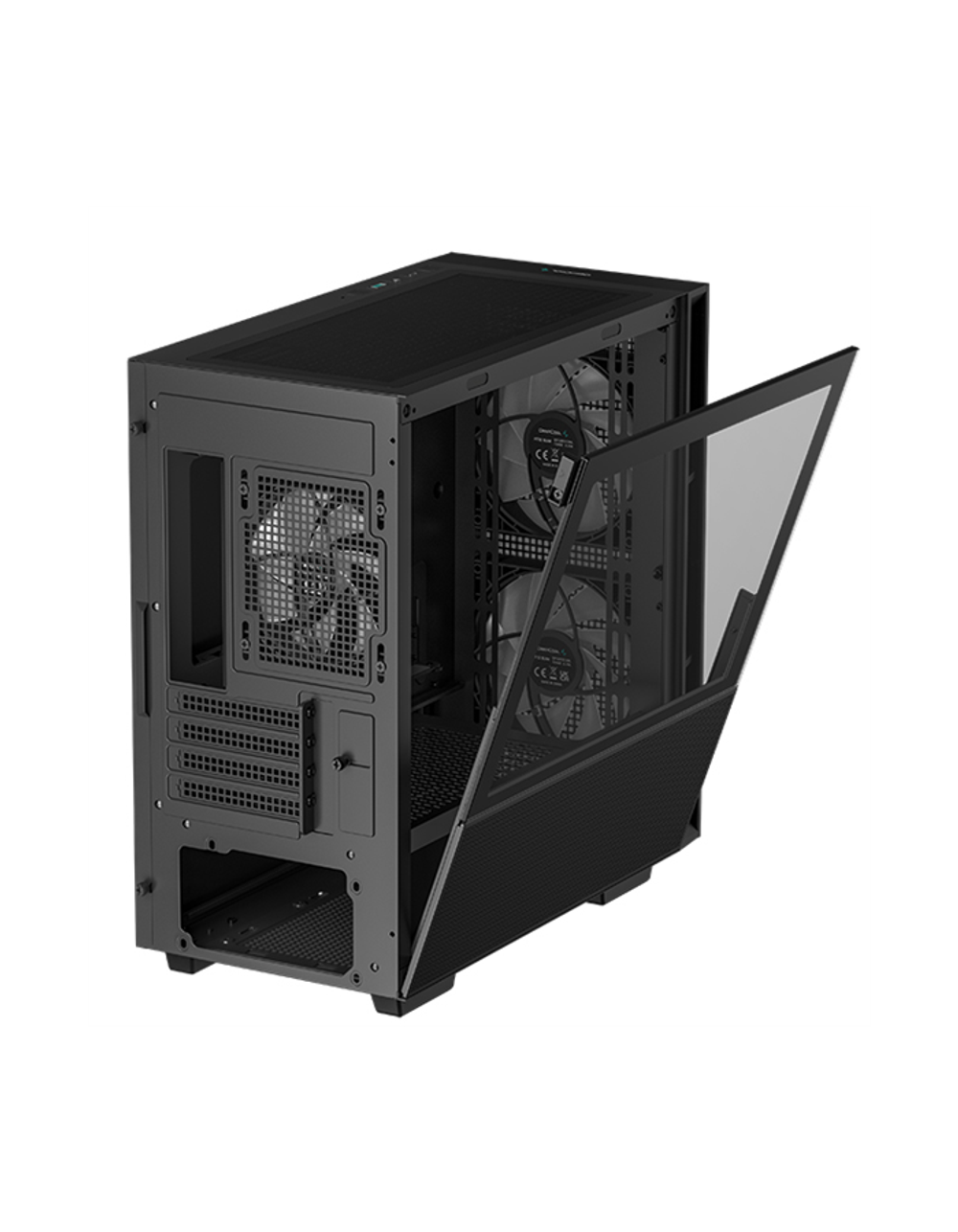 Корпус Deepcool CH360 WH без БП, боковое окно (закаленное стекло), 2x140мм ARGB LED вентилятор спереди и 1x120мм ARGB LED вентилятор сзади, белый, mATX