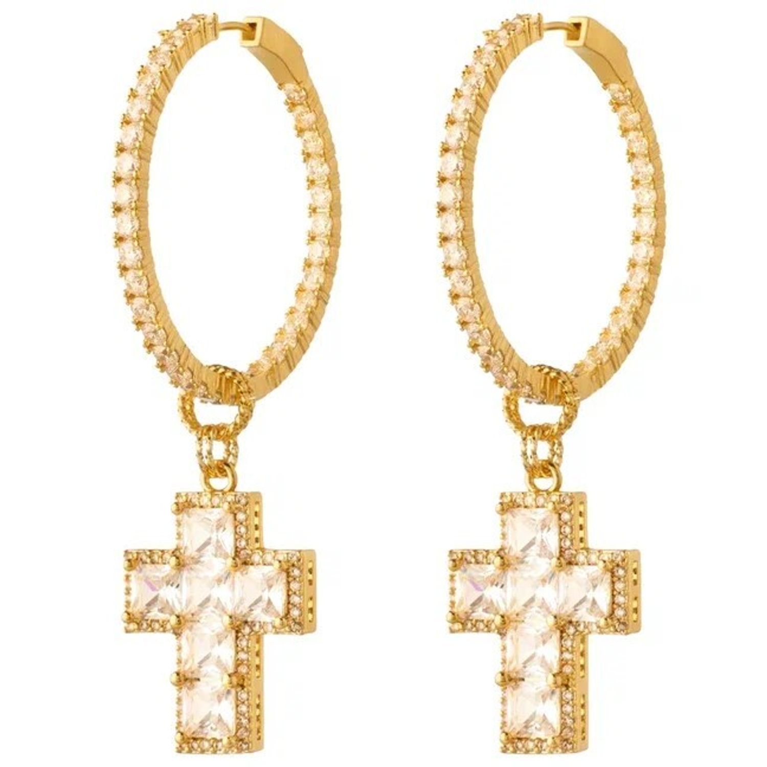 Серьги Square Gold Earrings