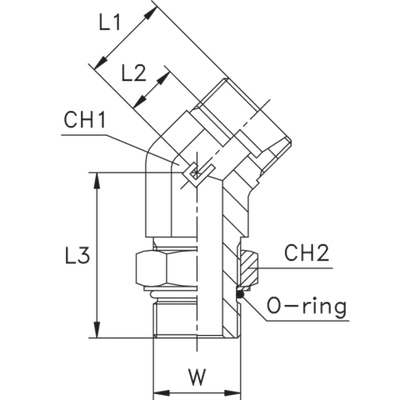 Штуцер FRA45 DL22 UNF 1.1/16 (корпус)