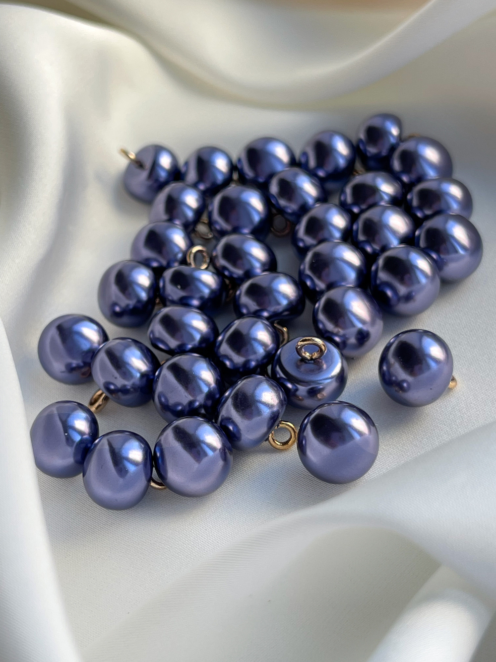 Пуговицы Жемчужные10 сине-фиолетовые