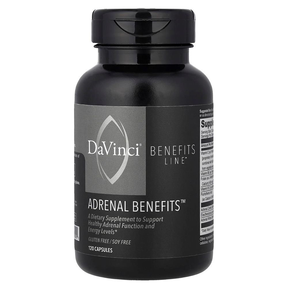 DaVinci Laboratories, Benefits Line, Adrenal Benefits, 120 капсул