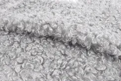 Банкетка Lagom 100 см (серебро мех, черный)