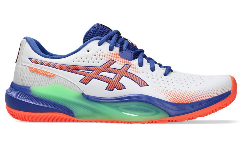 Мужские кросовки для Padel Asics Gel-Challenger 15 Padel - белый/яркий коралловый