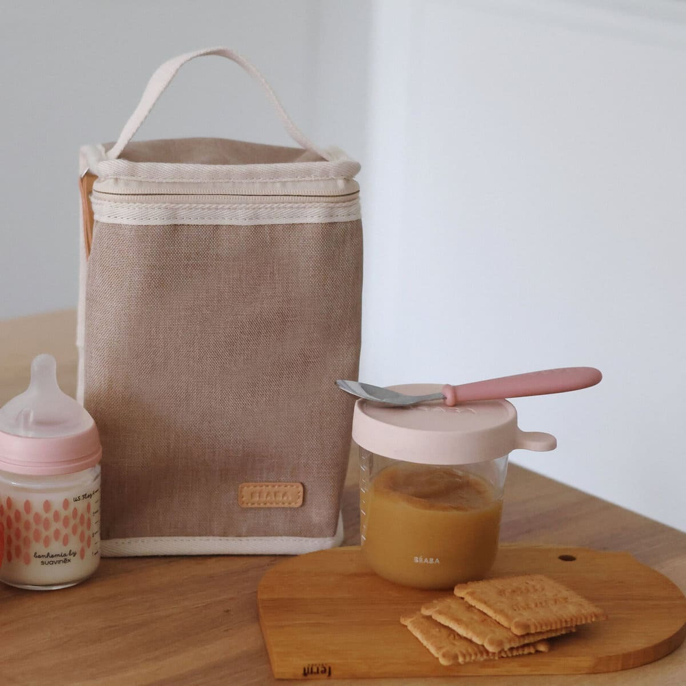 Термосумка для бутылочек BEABA бежевая