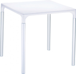 Стол пластиковый Siesta Contract Mango Alu, белый