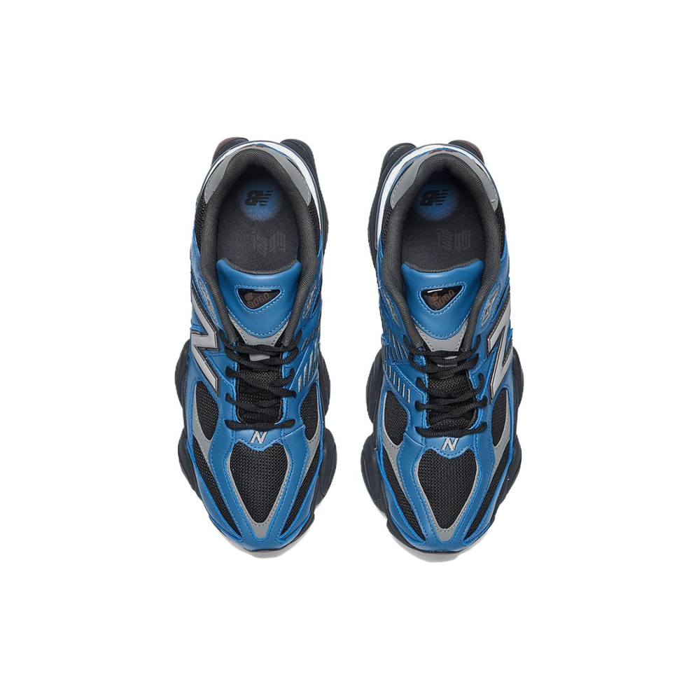 New Balance NB 9060 Кожа Низкий Верх Повседневная Обувь Унисекс Синий Серый Черный