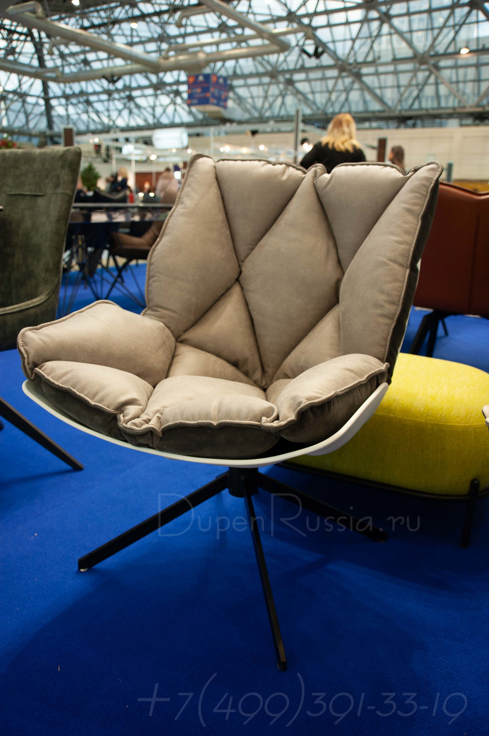 Дизайнерское кресло DC-1565D серое (GREY)