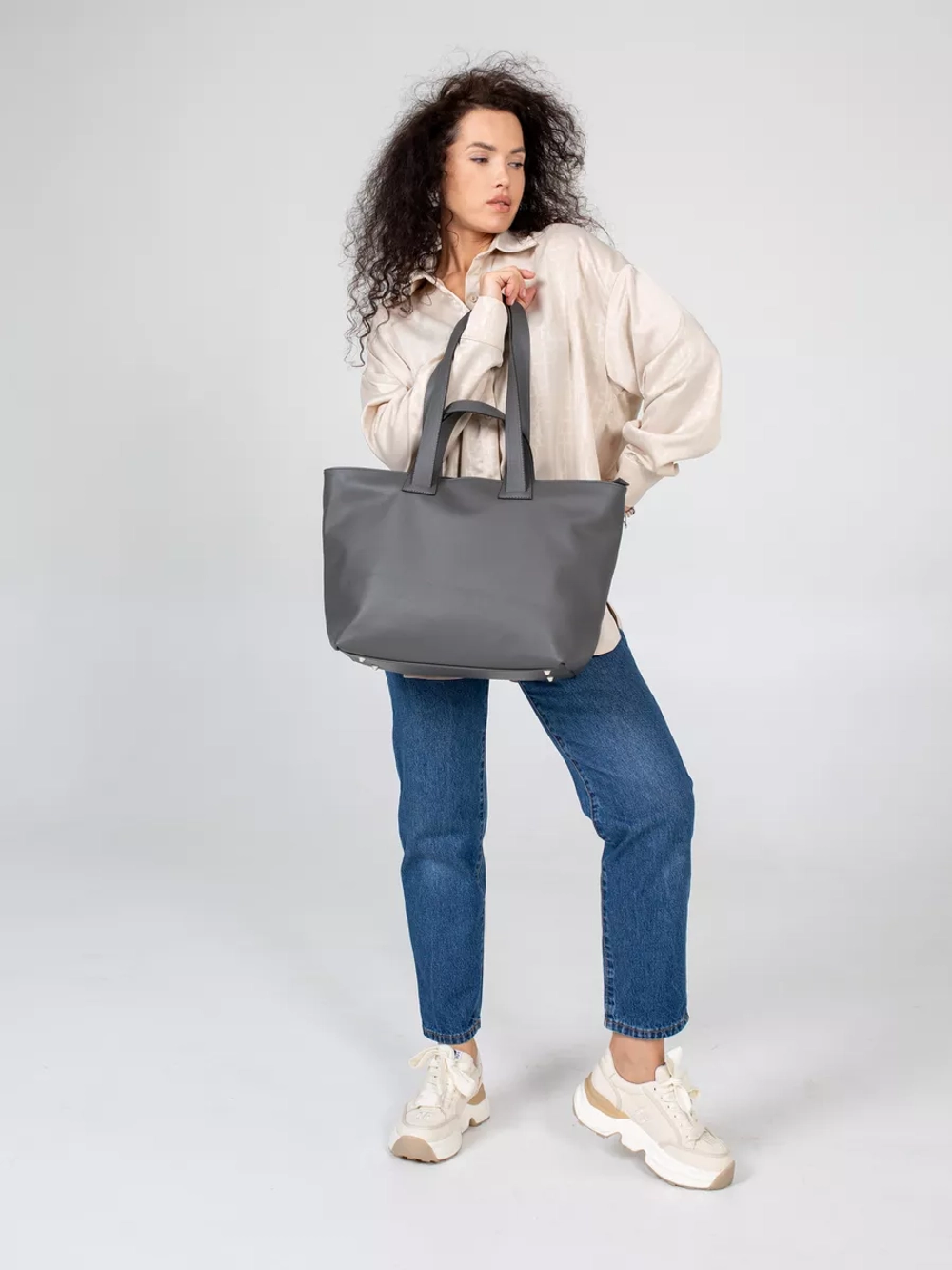 сумка большая через плечо шоппер