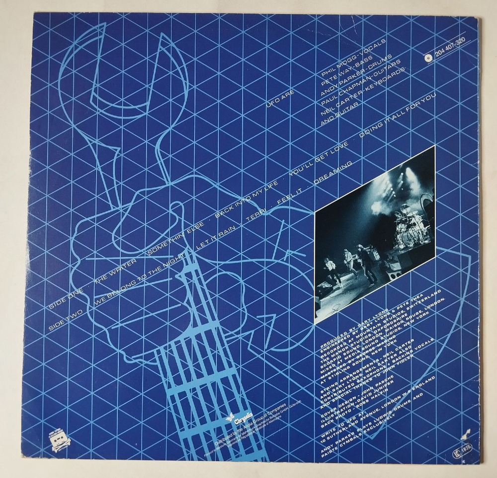 Винтажная виниловая пластинка LP UFO Mechanix (Germany 1982)