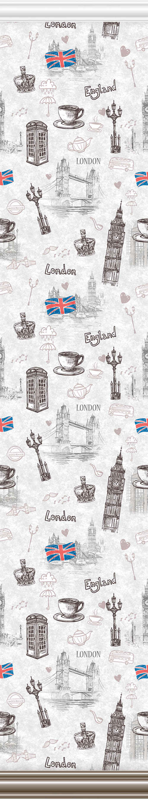 Ламинированная панель ПВХ Лондон Лофт узор 2700х250мм