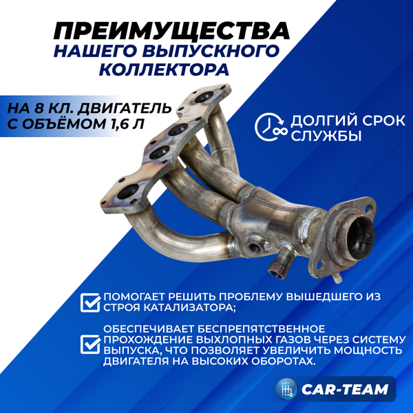 Вставка заменитель катализатора "Stinger" на Renault Logan 2, 8v 1.6L