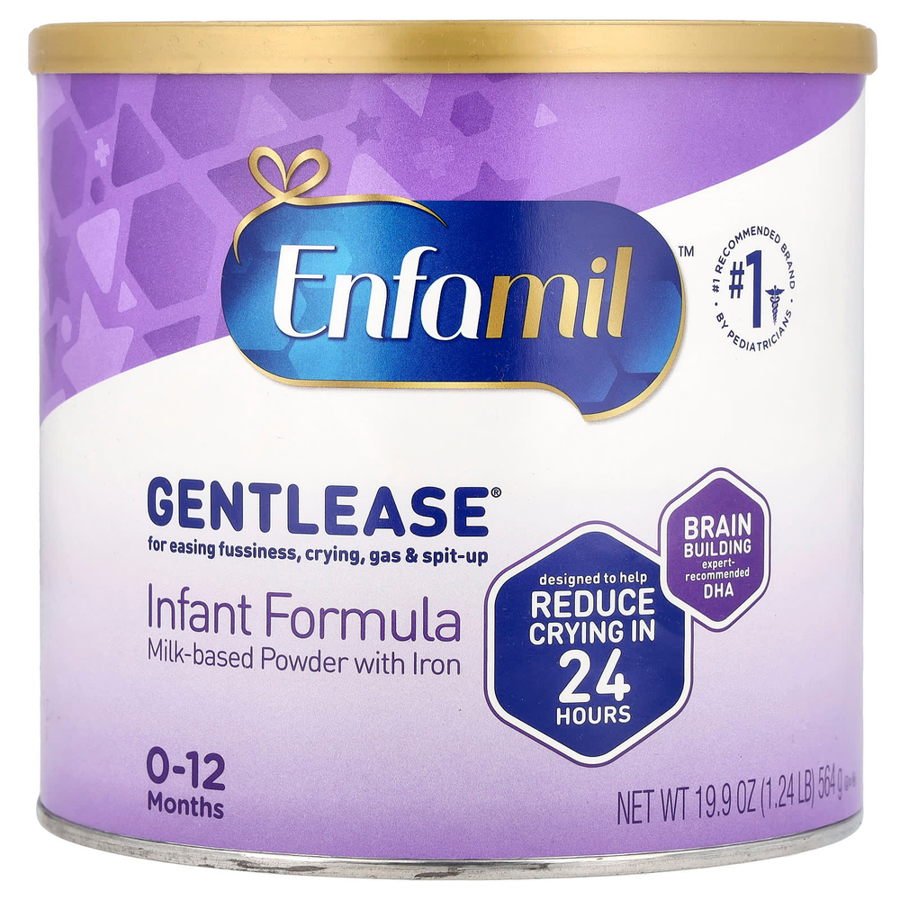 Enfamil, Gentlease®, смесь для младенцев, 0–12 месяцев, 564 г (19,9 унции)