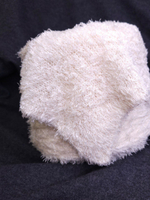 Итальянская бобинная пряжа Шелковый мех LuxurySeiection 30% меринос, 70% шелк Shappe, 300м/100 гр (Молочный)