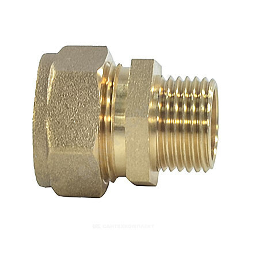 Муфта латунь 15Aх3/4" обжим/НР STAHLMANN SSML1503/4BEF