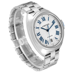 CARTIER Key Collection Automatic Mechanical Movement Men"s Watches Watch 40mm White Dial Stainless Steel Case