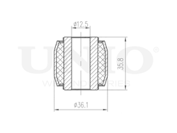 Сайлентблок задней балки UNIO RMP-20130