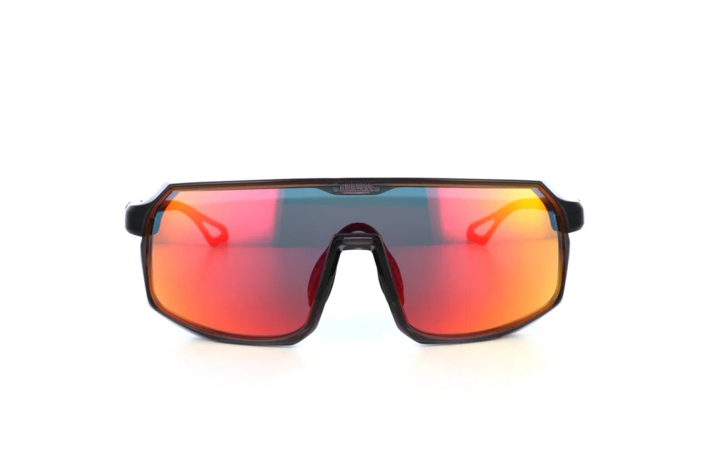 Спортивные очки HILX Inferno Shiny Crystal Dark Grey / Red Lens