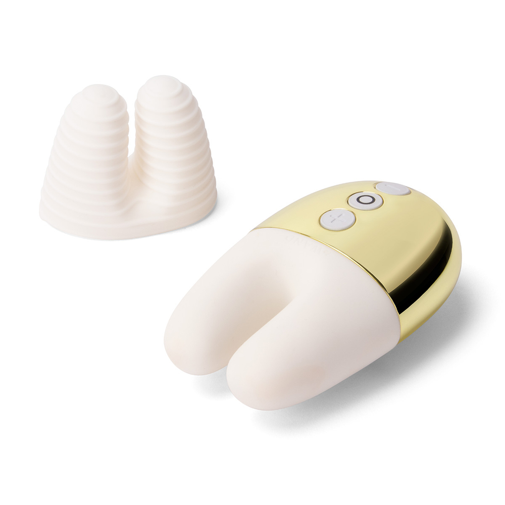 Массажер с двойной вибрацией Le Wand Double Vibe белое золото