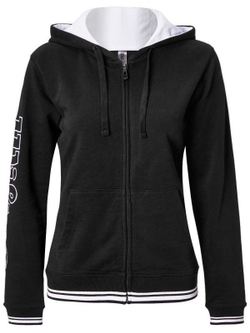 Женская Кофта теннисная Wilson Team II FZ Hoody W - черный