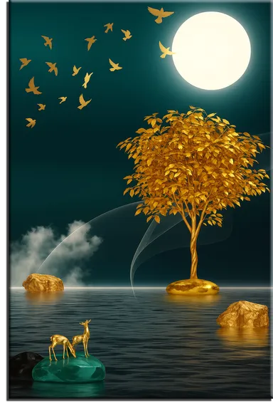 Постер "Золотая абстракция"