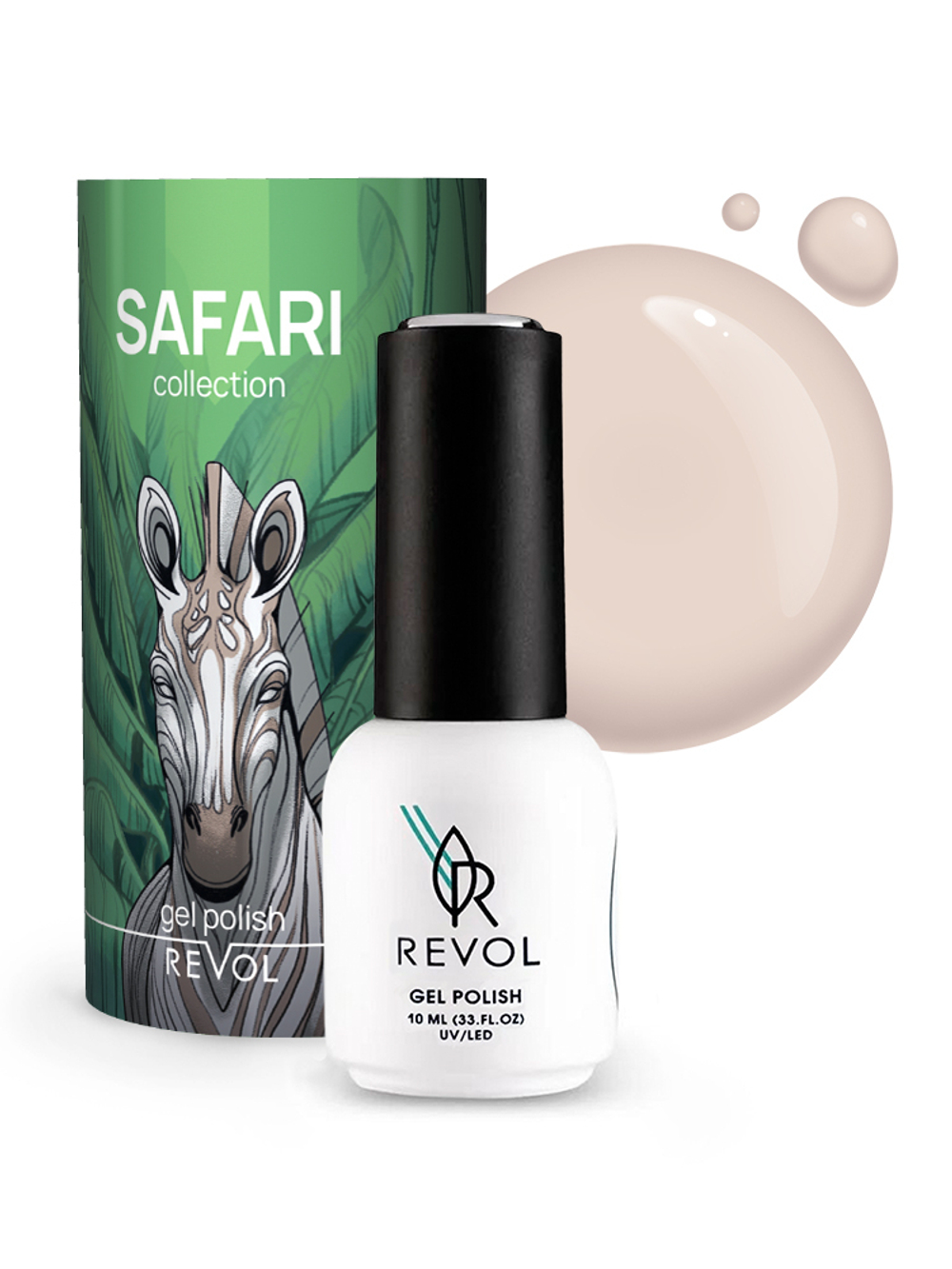 REVOL Гель-лак "Safari" № 07 Zebra, 10мл