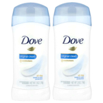 Dove, Дезодорант-антиперспирант, Original Clean, 2 упаковки по 74 г (2,6 унции)