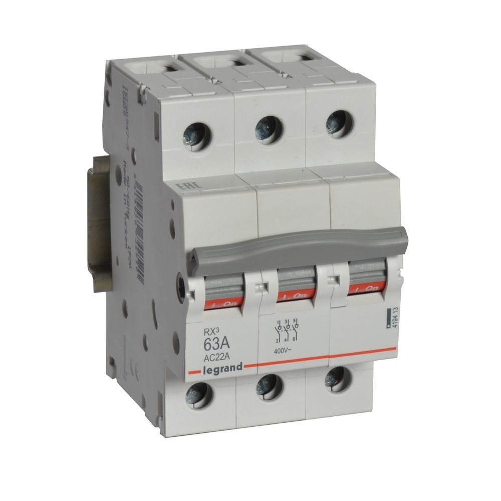 Выключатель-разъединитель 63А 3П Rx3 Legrand
