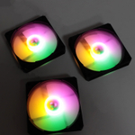 Набор из 3 вентиляторов TESLA RGB120 LB3, 120мм, 1200rpm, 3-pin+Molex, черный/FRGB, 38CFM, 21дБ (TSL-120-LB3)