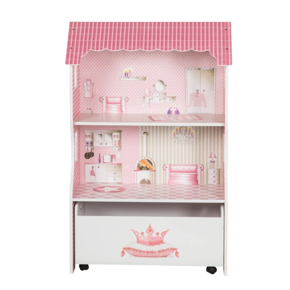 Кукольный домик Roba с ящиком для игрушек 490063