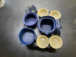 Набор для чайной церемонии "Синий", керамика, 9 элементов, 4 персоны