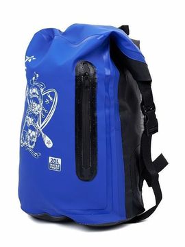 Гермо-рюкзак Sargan Скелетон ПРО+SUP с внешним карманом 20 л синий