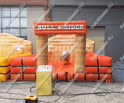 Надувной батут для аттракциона Родео "Дикое Родео", 5*5*3 м