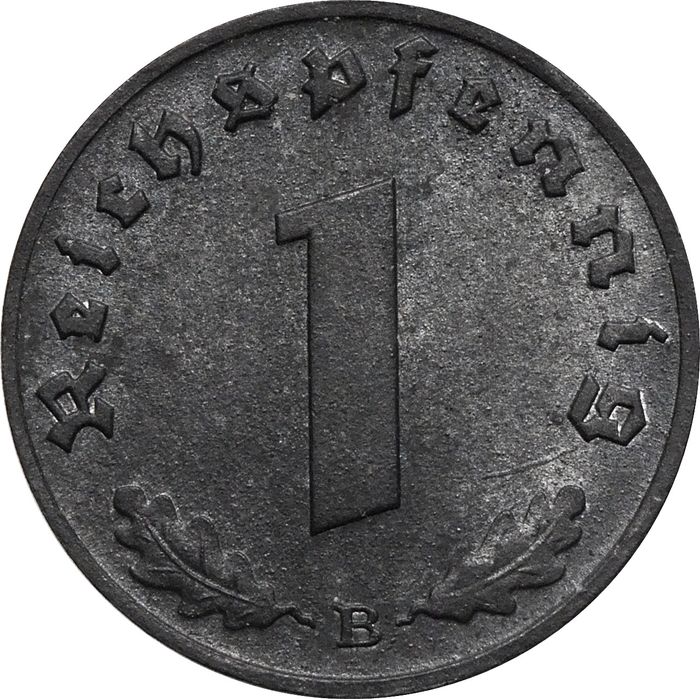 1 рейхспфенниг 1944 Германия (Третий рейх) "B"