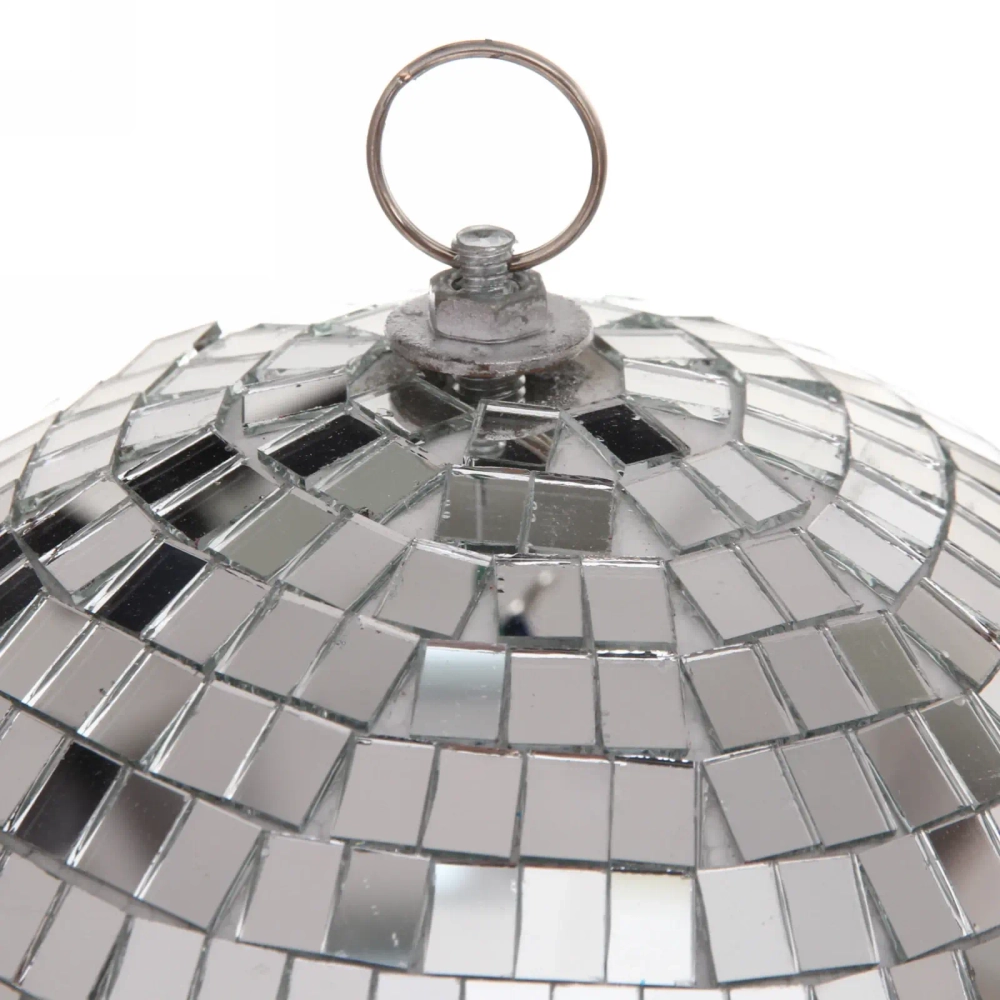 Новогодний шар 20 см «Shining Disco», Серебро