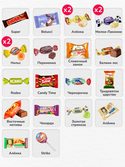 Сладкий новогодний подарок "Дедушкино счастье" 350гр