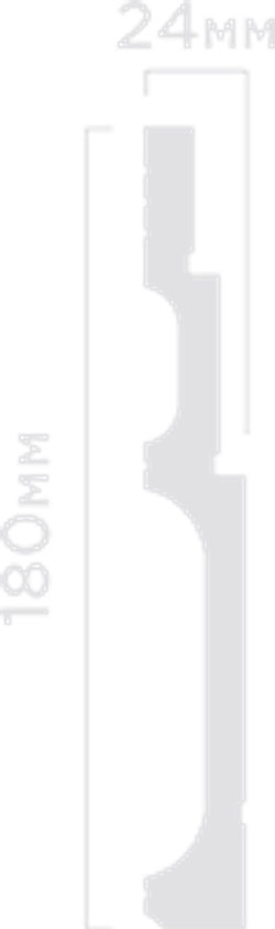Плинтус HiWood, 180x24 мм