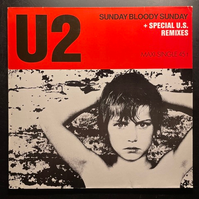 U2 ‎– Sunday Bloody Sunday (Европа 1985г.) 12", 45 RPM