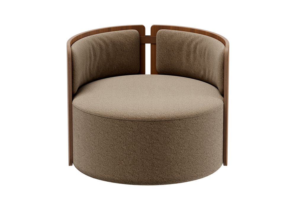 Кресло крутящееся Lagom 800 (бежевый, орех)