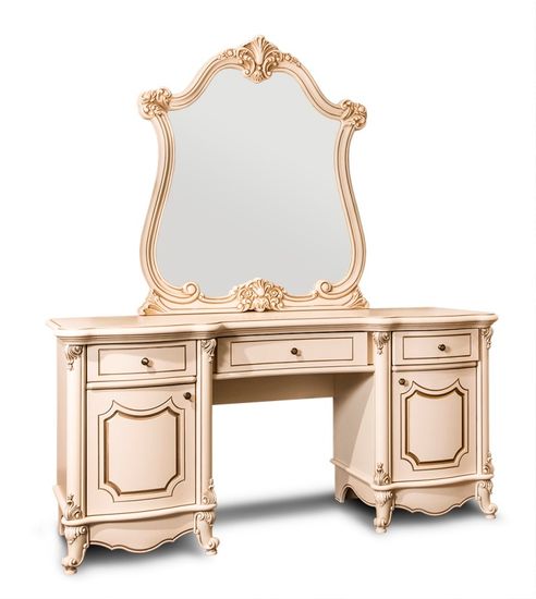 Стол туалетный  МОНА ЛИЗА  с пуфом и зеркалом
