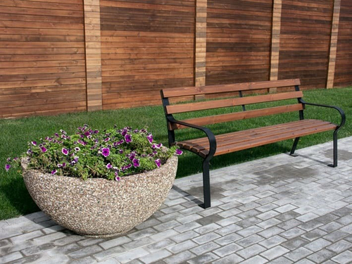 Цветочница Полусфера (бетон)