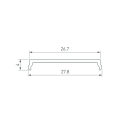 Экран LINE-3020-2000 OPAL (Arlight, Пластик) 047016