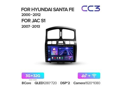 Магнитола Teyes CC3 3-32 JAC S1 (Rein) 1 2007 — 2013 9.0"