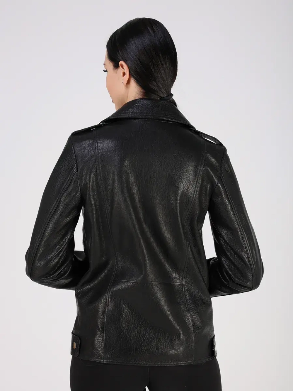 Кожаная куртка демисезонная косуха