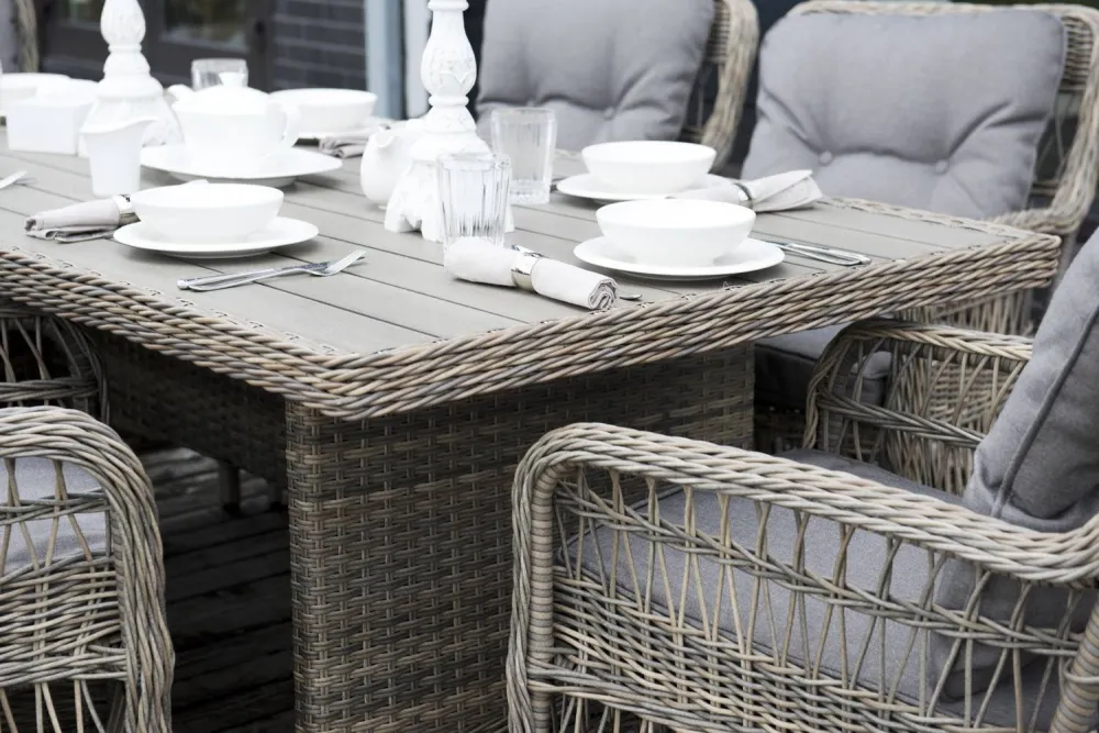 "Цесена" плетеный стол из искусственного ротанга