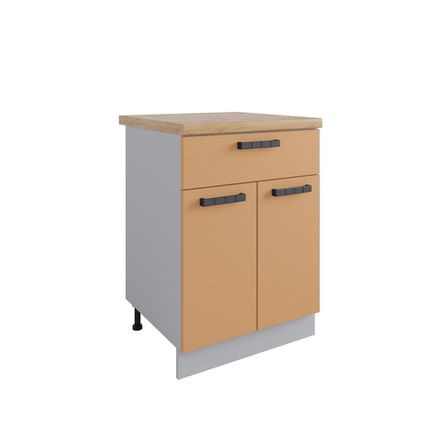 Кухня Модуль С1ЯШ 600 Ройс Горчица Скин