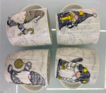 Кружка керамическая 330мл «Сказочные гномики», микс рисунков