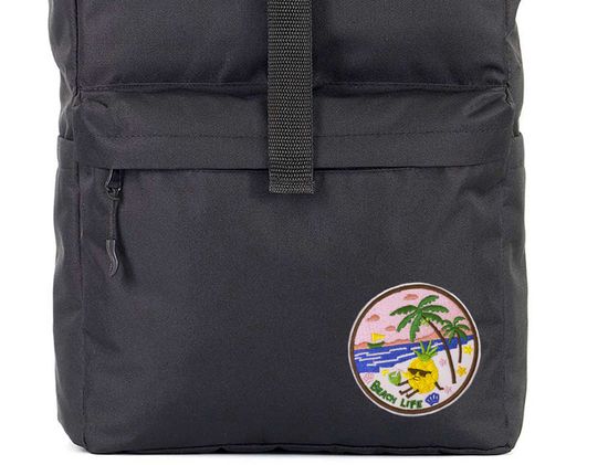 Нашивка термоаппликация на одежду и на рюкзак. Beach Life