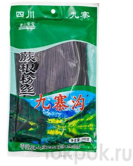 Лапша Фунчоза черная Shushanbaobao, 200 гр